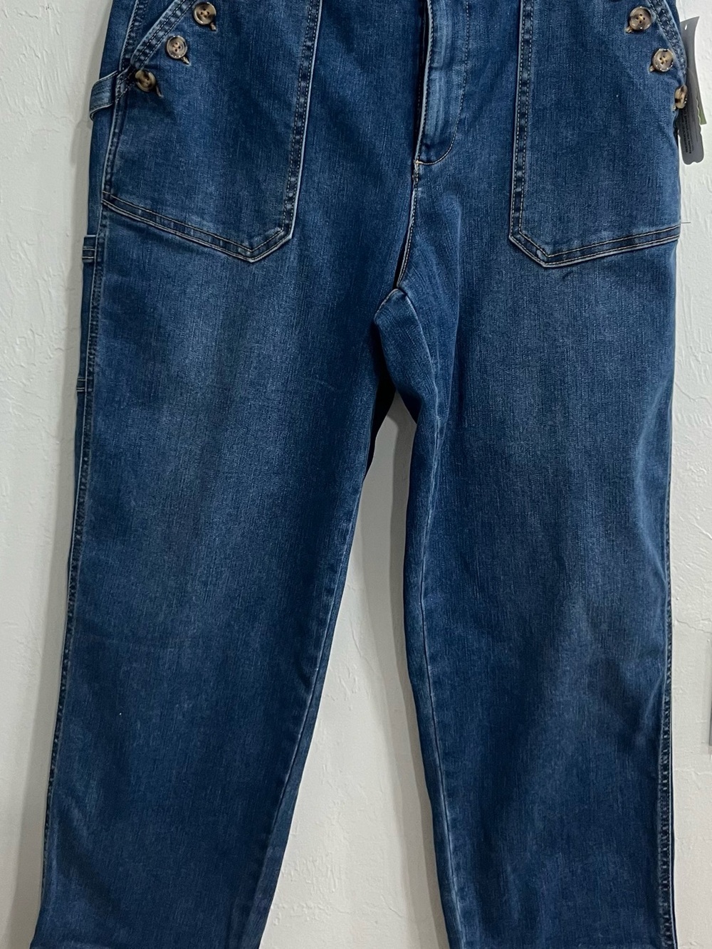 Democracy “Ab”solution Jeans Size 12 | NWT Mid Rise Straight Leg Utility Denim